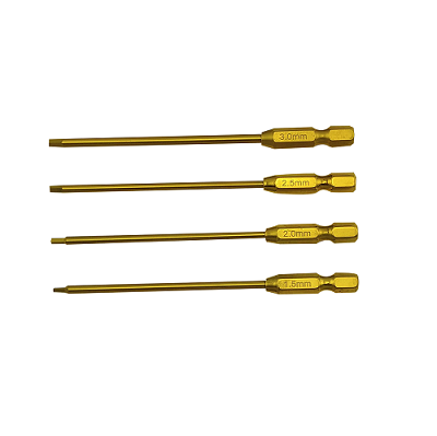 Шестигранник RCTurn (#RTT01T1E) RC PowerTool Ti-Coated Tips 1pcs (6.35mm)  Hex 1.3mm