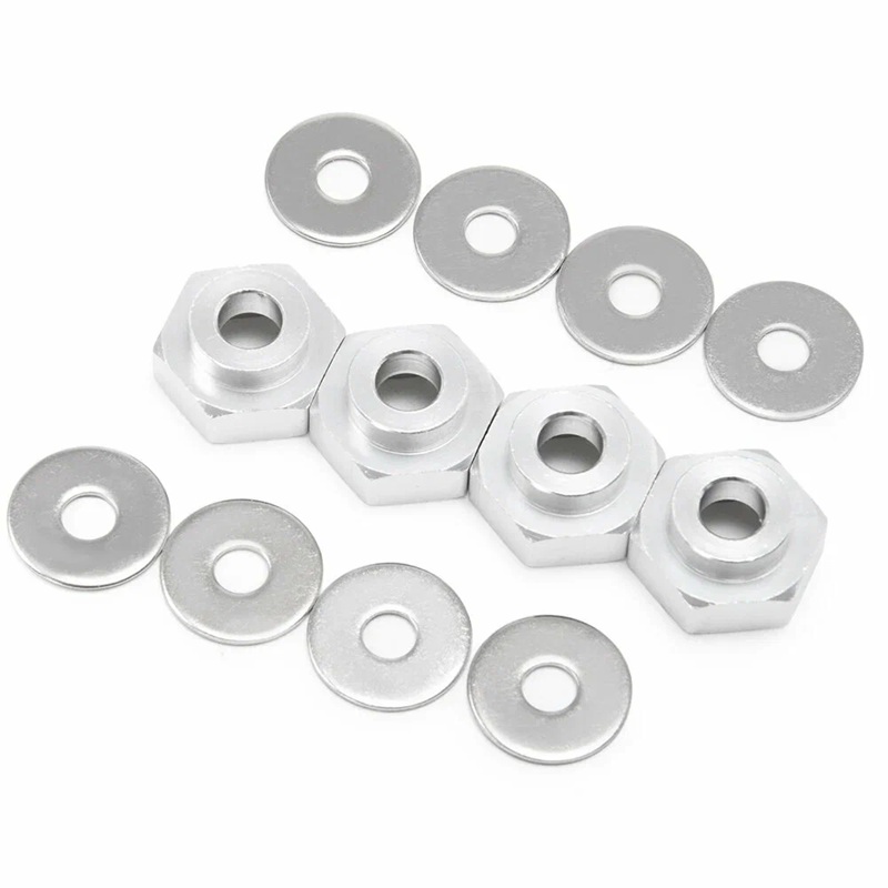 Хексы RCTurn (#RTWH03A1) Wheel Hex Adaptor 12mm to 17mm  4pcs/set, Extended 5mm