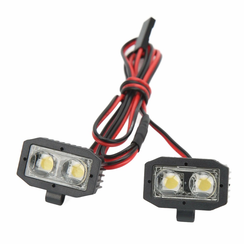 Сонары RCTurn (#RTLR11B4) 2+2 Two Pair Leads RC LED Light Bar - Solid White 5V-8.4V 5050 LED Leads 25x15(20)x13mm (x2)