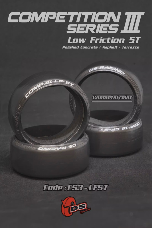 Шины дрифт DS RACING (#LF-5T) Drift tire Competition III 1/10
