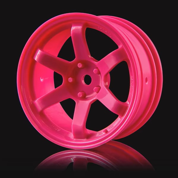 Диски MST (#832301HP) Hot pink TE37 High Traction Wheel (+5) (2)