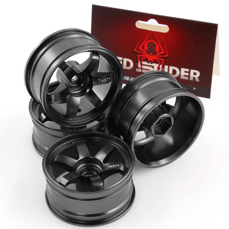 Диски Red Spider (#TE37+) Alloy 1/10 on Road Drift Car Wheel Rims 52*26mm