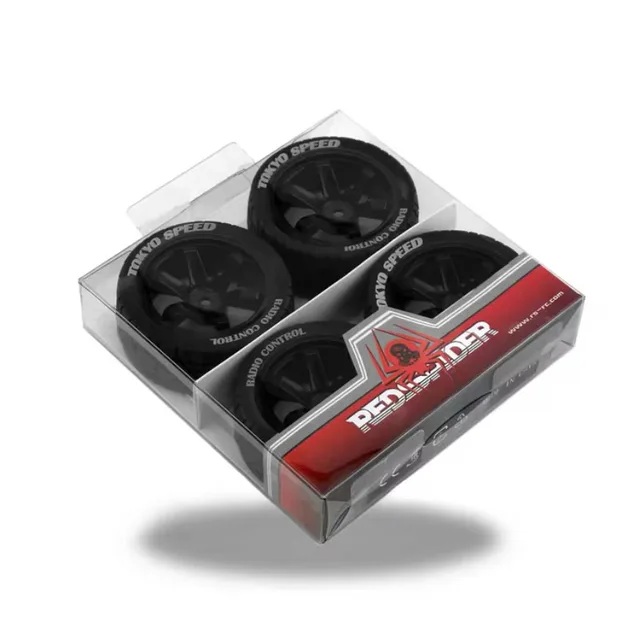 Колёса шоссейные RedSpider (#RSFW07BK) Wheels 6 Spoke Black 4 pcs