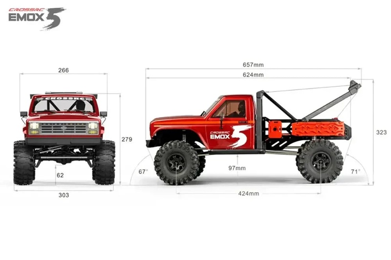 Радиоуправляемый внедорожник CROSS-RC (#EMO X5) 1/8 4WD RTR – The Ultimate 2025 Brushless Crawler