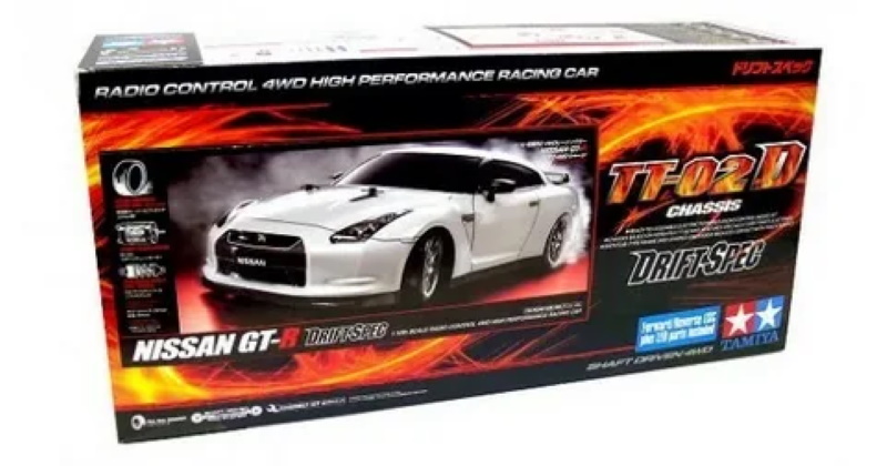 Радиоуправляемая модель для дрифта Tamiya (#58623) 1/10 TT-02D Nissan Skyline GT-R R35