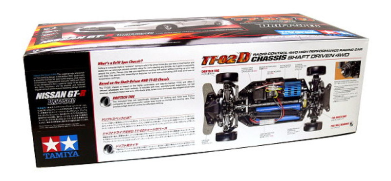 Радиоуправляемая модель для дрифта Tamiya (#58623) 1/10 TT-02D Nissan Skyline GT-R R35