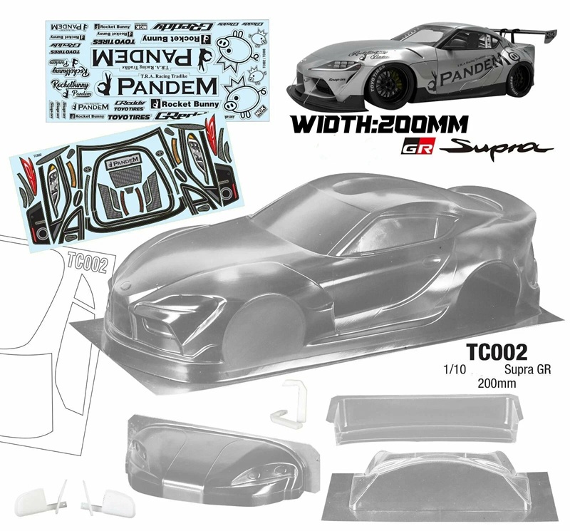 Кузов TeamC (#TC002) 1/10 Toyota Supra GR, 200mm