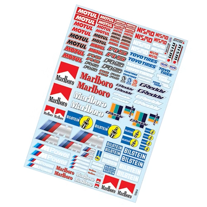 Наклейки TeamC (#TC914)  1/10 Motul Sticker, A4