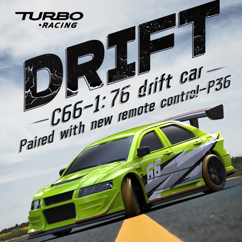 Радиоуправляемая модель для дрифта TurboRacing (#C66) RWD 1:76 RTR 2.4GHz