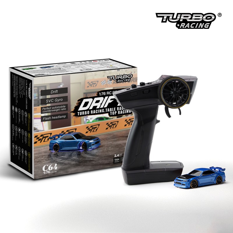 Радиоуправляемая модель для дрифта TurboRacing (#C64) RWD 1:76 RTR 2.4GHz