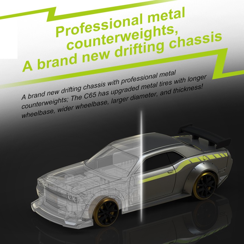 Радиоуправляемая модель для дрифта TurboRacing (#C65) RWD 1:76 RTR 2.4GHz