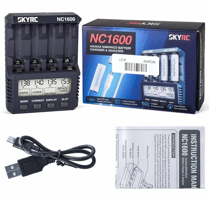 Зарядно-разрядное устройство SKYRC (#SK-100191)  NC1600 AA/AAA Charger