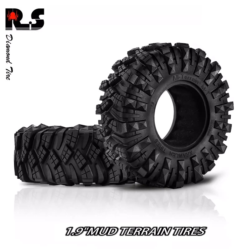 Шины внедорожные Off-Road Red Spider (#RS131) 1/10 1.9 AXIAL scx10 TRX4 110mm  4шт.
