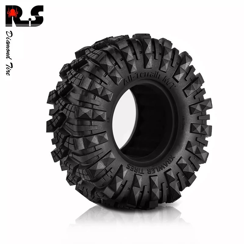 Шины внедорожные Off-Road Red Spider (#RS131) 1/10 1.9 AXIAL scx10 TRX4 110mm  4шт.