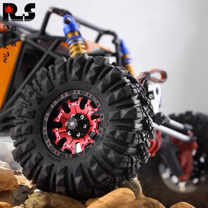 Колёса внедорожные RedSpider (#RSR131R) Wheels 14 Spoke Black 4 pcs 1.9*