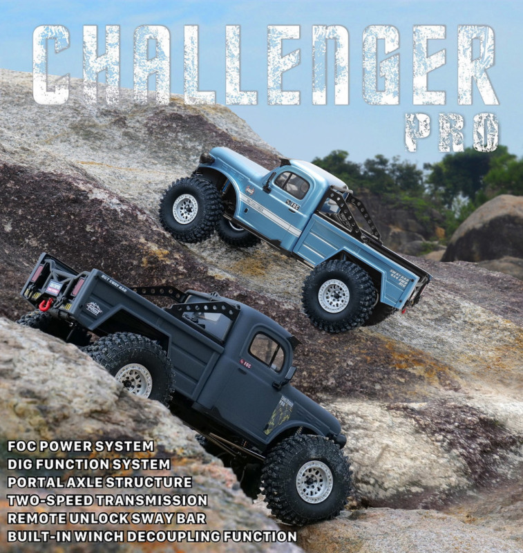 Радиоуправляемый внедорожник RGT (#EX86170PRO) CHALLENGER 4WD RC Car Off-Road Truck Rock Crawler