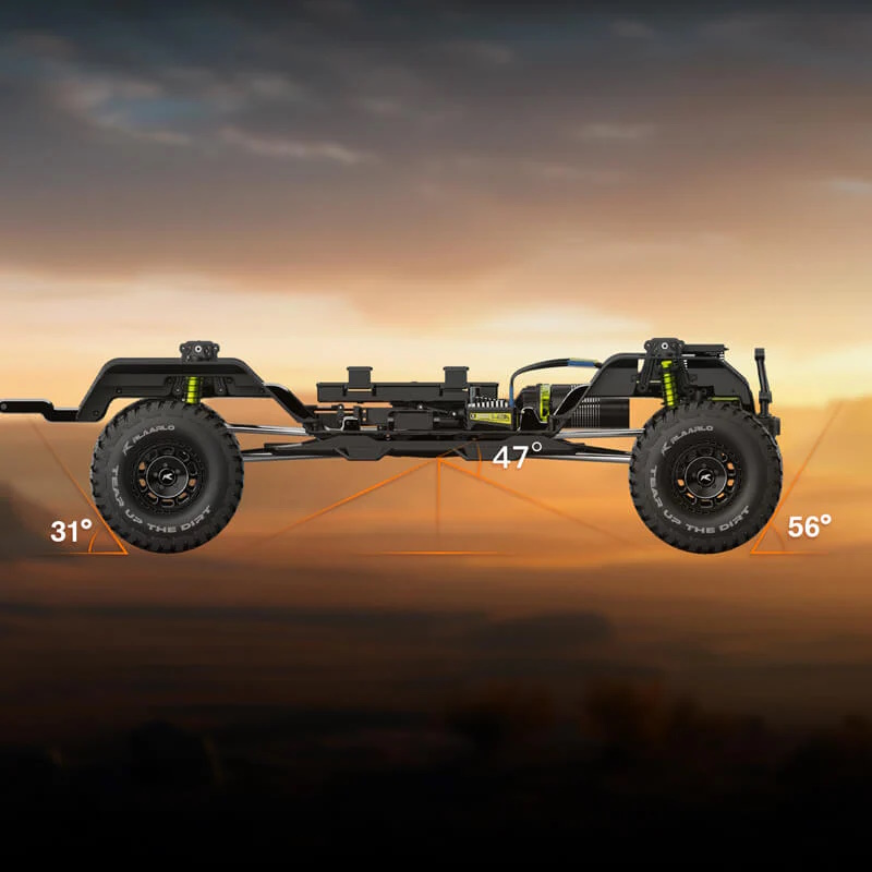 Радиоуправляемый внедорожник Rlaarlo (#JK07Pro) 1/7 Large Scale 4WD Brushless RTR RC Crawler