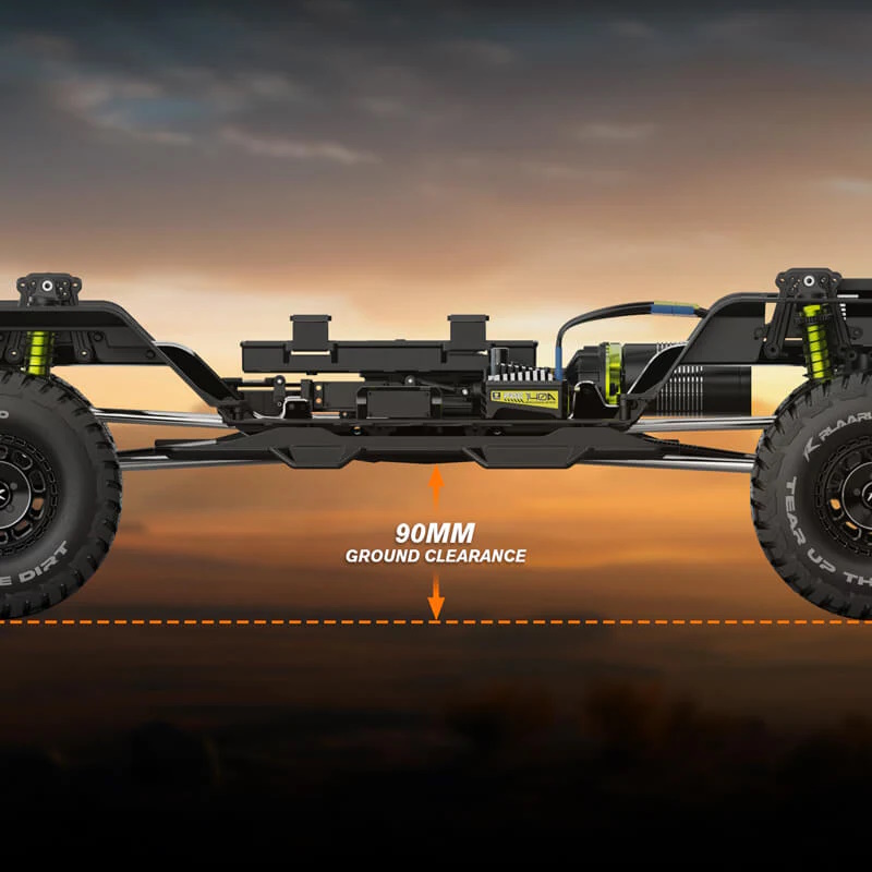 Радиоуправляемый внедорожник Rlaarlo (#JK07Pro) 1/7 Large Scale 4WD Brushless RTR RC Crawler
