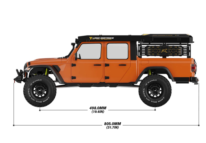 Радиоуправляемый внедорожник Rlaarlo (#JK07Pro) 1/7 Large Scale 4WD Brushless RTR RC Crawler