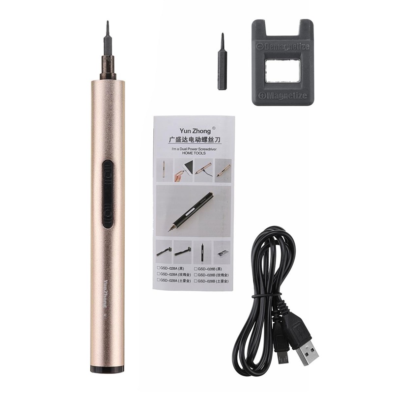 Набор шестигранников Yun Zhong (#GSD-028) Power Tool 3.6v Electric Mini Screwdriver wite Premium Chuck