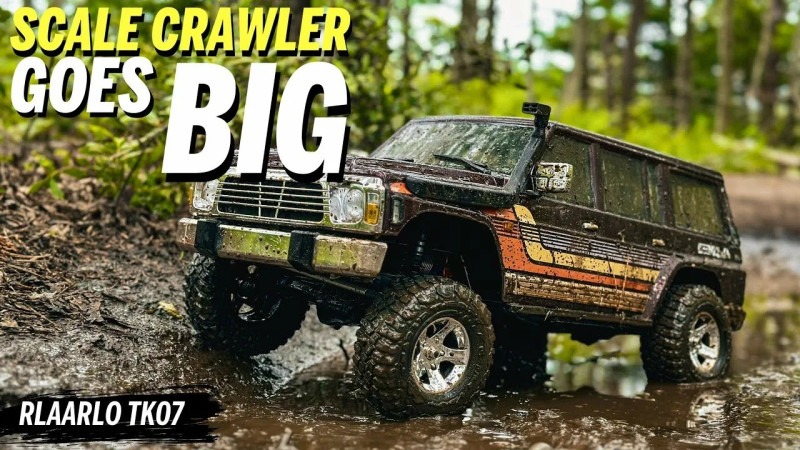 Радиоуправляемый внедорожник Rlaarlo (#TK07) 1/7 Scale 4WD Brushless RTR RC Crawler TK07