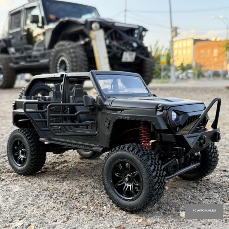 Радиоуправляемый внедорожник MN Hobby (#SG-MN-128B)  Jeep Wrangler Black 4WD RTR масштаб 1/12 2.4G