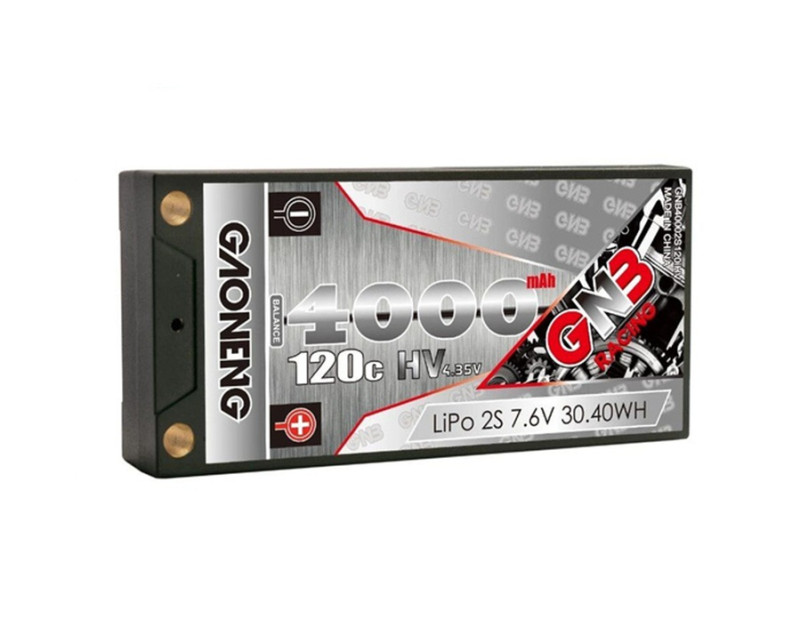 Аккумулятор Li-Po GAONENG (#GNB40002S120iHV) GNB Shorty Lipo 4000MAH 2S 7.6V 120C