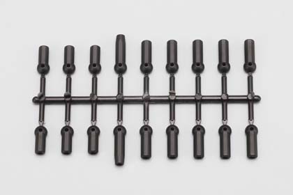 Шаровые наконечники Yokomo (#DRB-206) Rod End Plastic Parts (Black) for DRB