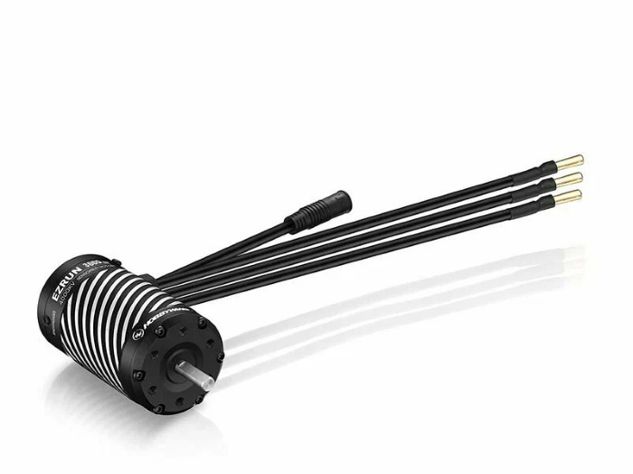Бесколлекторный сенсорный двигатель HobbyWing (#30402605) EZRUN-3652SD-4100KV-BLACK-G3
