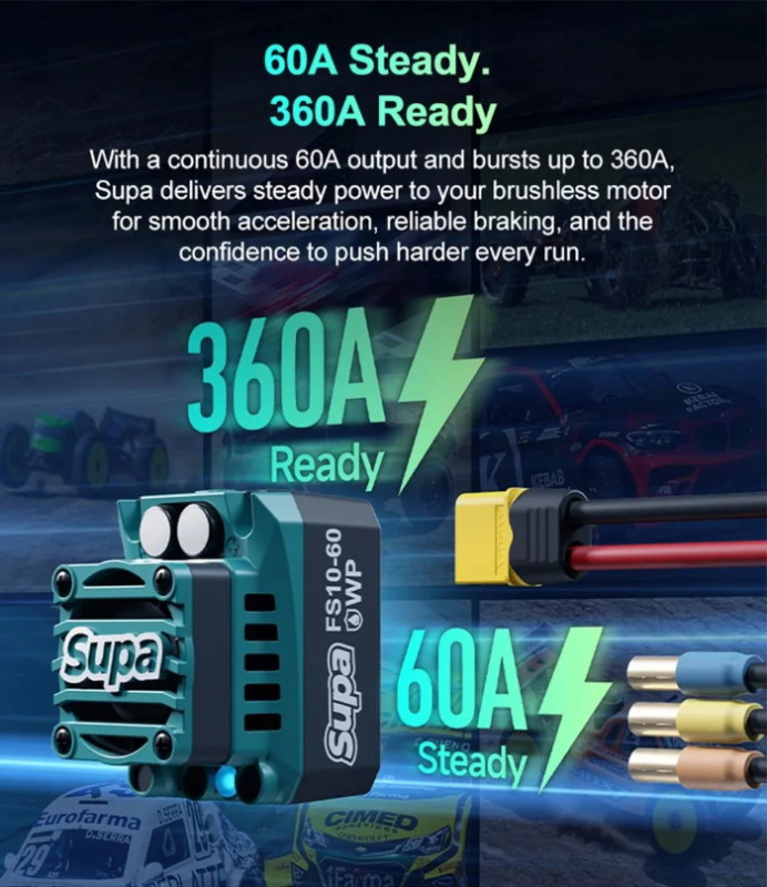 Бесколлекторный регулятор скорости SkyRC (#SK-300080-06) FuriaX Supa 60А