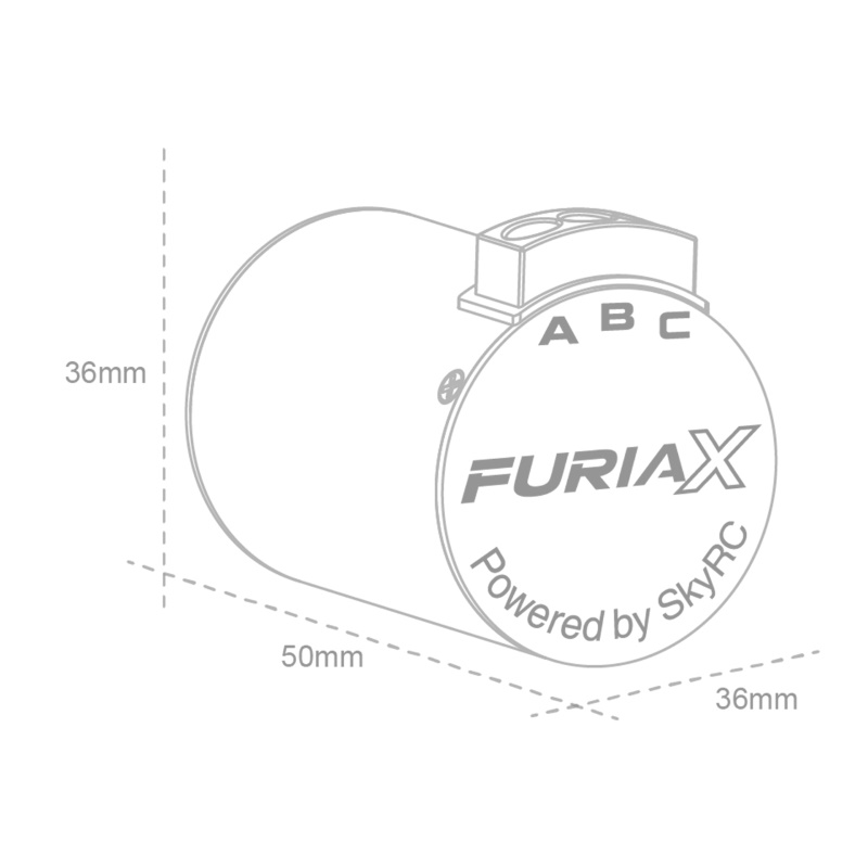 Бесколлекторный двигатель SkyRC (#SK-400035-04) FuriaX Supa 3650 4000kV