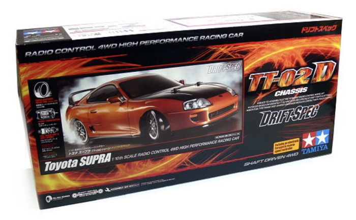 Радиоуправляемая модель для дрифта Tamiya (#58613) Toyota Supra 1/10 4WD Drift Spec Kit (TT-02D)
