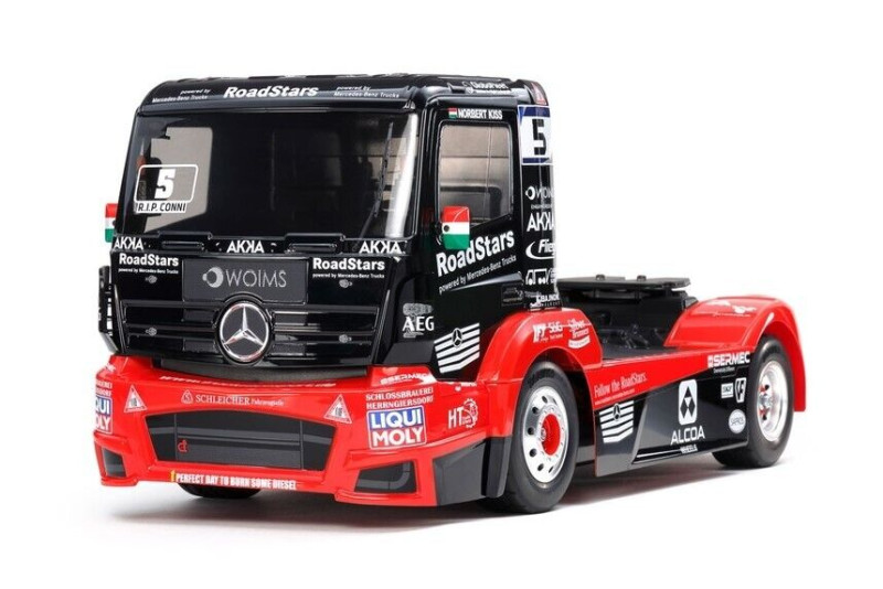 Радиоуправляемый грузовик Tamiya (#58683) 1/14 RC Mercedes-Benz Race Truck MP4  TT-01 Type E