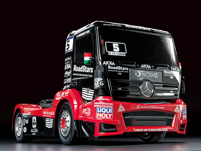 Радиоуправляемый грузовик Tamiya (#58683) 1/14 RC Mercedes-Benz Race Truck MP4  TT-01 Type E