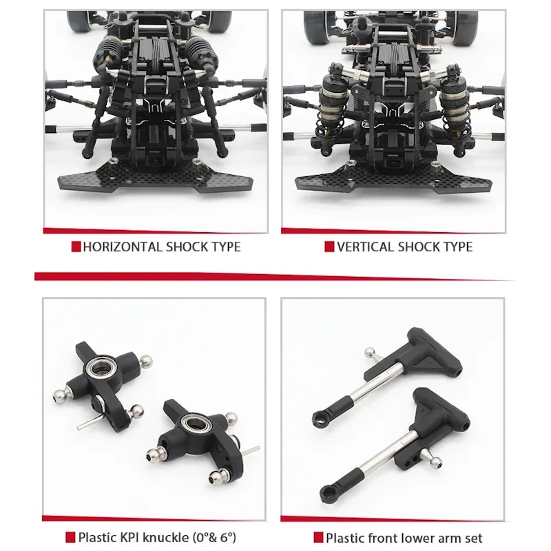 Радиоуправляемая модель для дрифта Usukani (#US88600) Usukani NGE 2.0 SE 1/10 RWD DRIFT CAR CHASSIS KIT (Carbon Fiber Version)