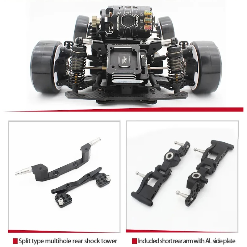 Радиоуправляемая модель для дрифта Usukani (#US88600) Usukani NGE 2.0 SE 1/10 RWD DRIFT CAR CHASSIS KIT (Carbon Fiber Version)