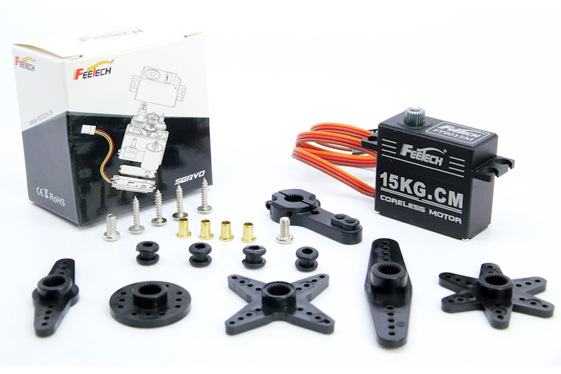 Сервопривод Feetech (#FT9015M) Metal Gear 7.4V 15kg Digital 180° Coreless Motor Servo