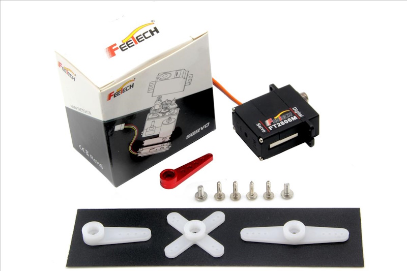 Сервопривод Feetech (#FT2806M) Metal Gear 6V 6kg Digital Coreless Servo 180°