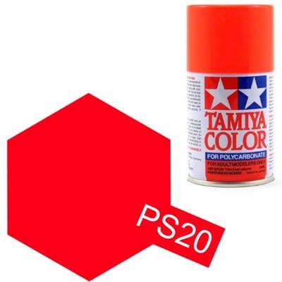 Краска Tamiya (#PS-20) Fluorescent Red