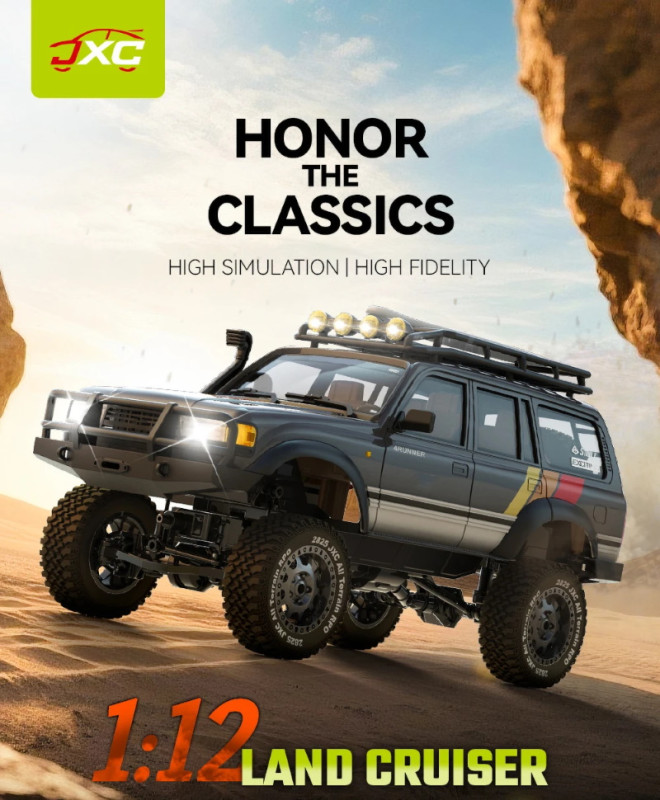 Радиоуправляемый внедорожник Dark Sky (#JXC-LC80) 1/12 4x4 Land Cruiser LC80 RTR