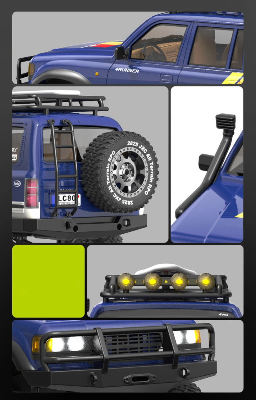 Радиоуправляемый внедорожник Dark Sky (#JXC-LC80) 1/12 4x4 Land Cruiser LC80 RTR