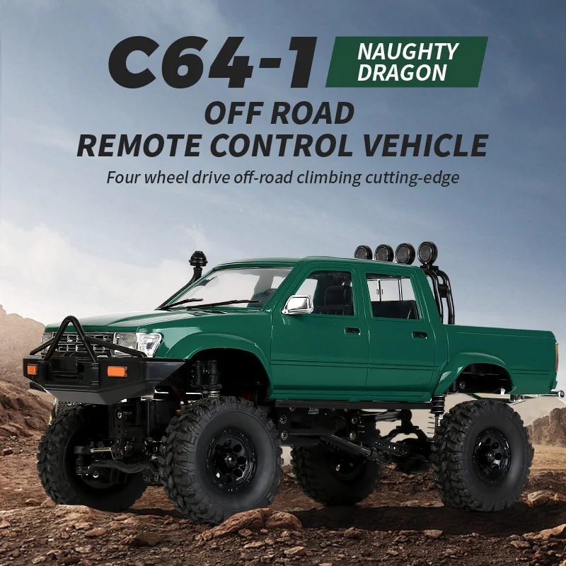 Радиоуправляемый внедорожник WPL (#SG-C-64-1-G) WPL Naughty Dragon Hilux 4WD 1:16
