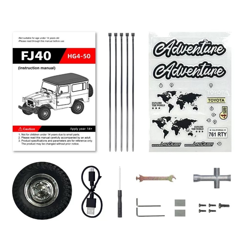 Радиоуправляемый внедорожник HB 666 (#HG4-50-PRO-GREEN) Toyota FJ40 PRO GREEN 1:16