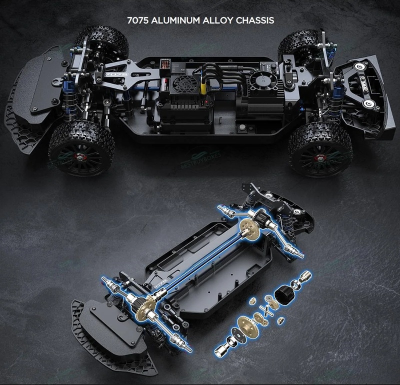 Радиоуправляемая раллийная модель Hyper GO MJX (#10304) Brushless RTR 1/10 Kendaraan Remote Control Listrik Model Mobil Balap Reli