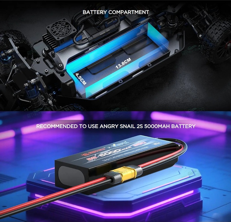 Радиоуправляемая раллийная модель Hyper GO MJX (#10304) Brushless RTR 1/10 Kendaraan Remote Control Listrik Model Mobil Balap Reli