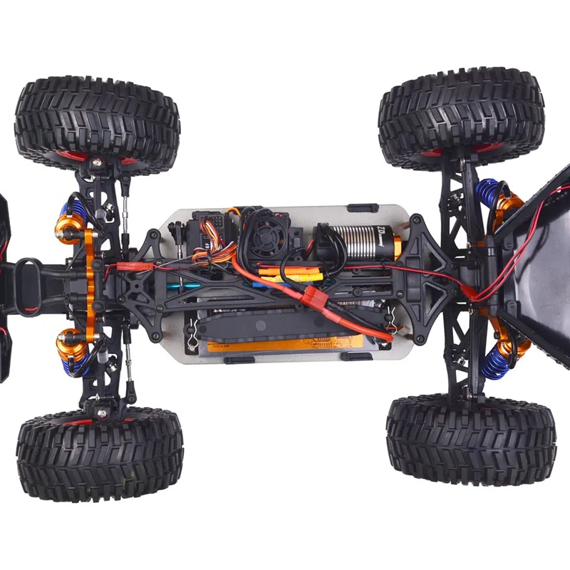 Радиоуправляемая модель багги ZD (#DBX-10) Kendaraan Off Road Tanpa Sikat, Truk Remote Control 1/10 4WD 2.4G