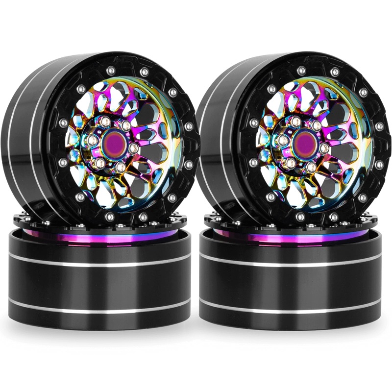 Диски бедлоки RC-Avtomag (#AV-CW03024) 2.2" Rainbow Colored Beadlock Wheel Rim Aluminum Wheel