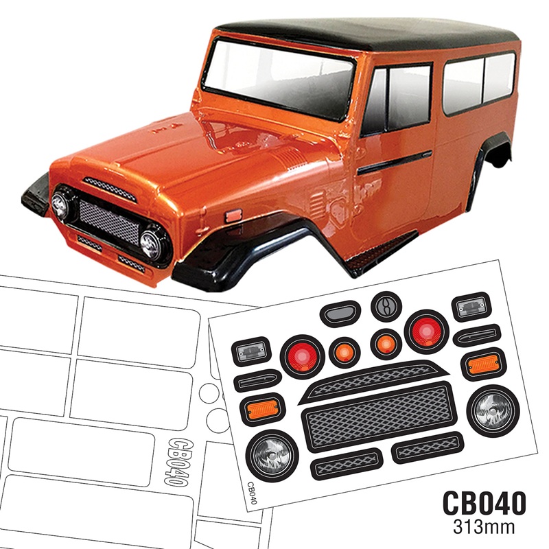 Кузов TeamC (#CB040) 1/10 Crawler Body, 313mm