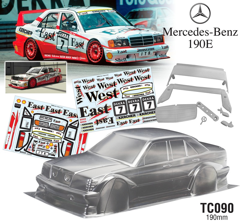 Кузов TeamC (#TC090) 1/10 Benz 190E,190mm