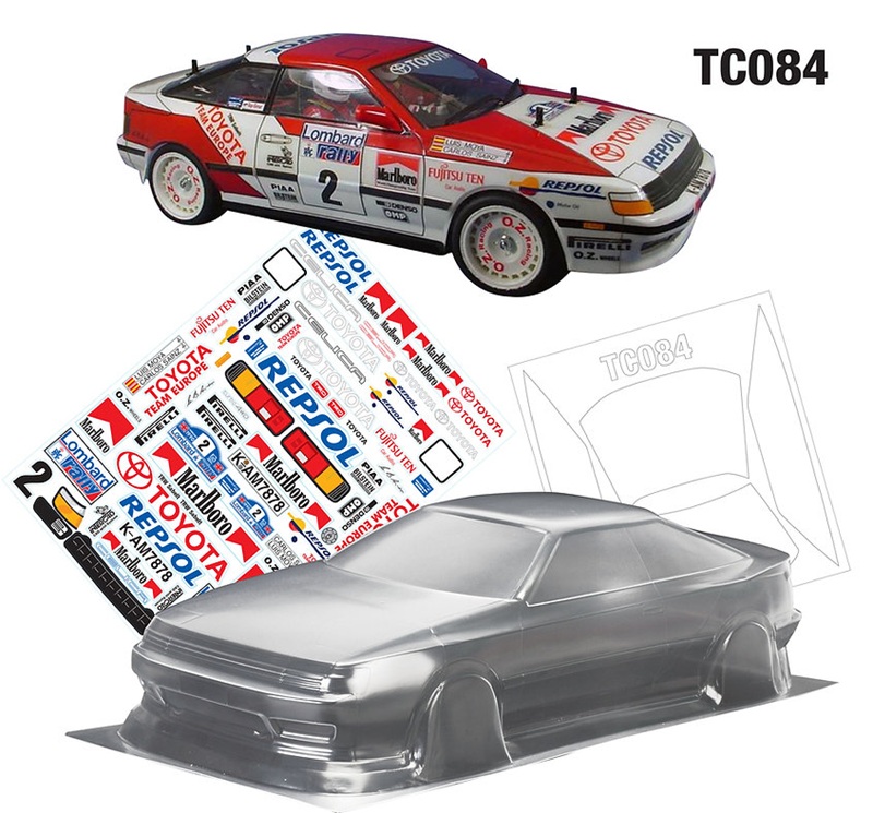 Кузов TeamC (#TC084) 1/10 Toyota Celica GT-Four, 190mm